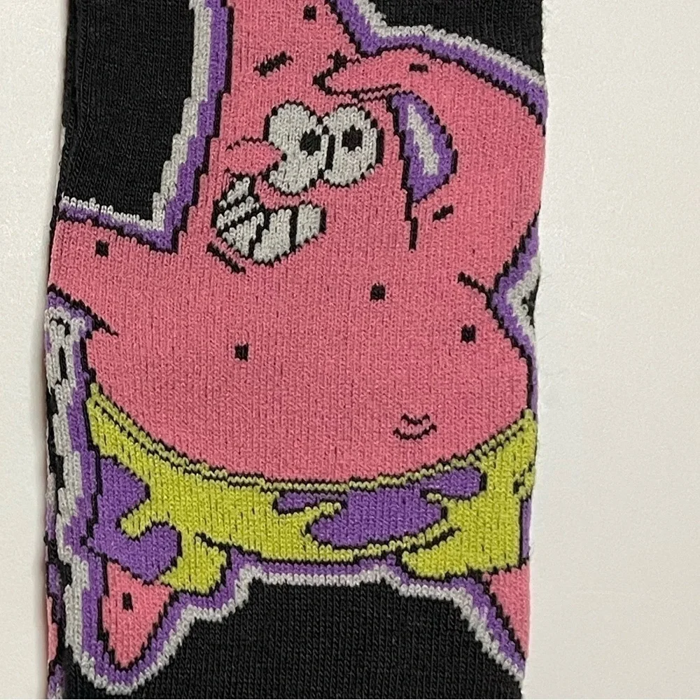 SPONGEBOB SQUAREPANTS Men's 2 PAIR OF SOCKS With PATRICK